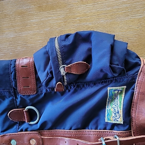 GORGEOUS  VINTAGE POLO RALPH LAUREN LARGE SHOULDER BAG - Picture 14 of 16